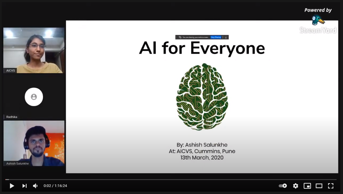 Webinar on AI for Everyone - March 2021