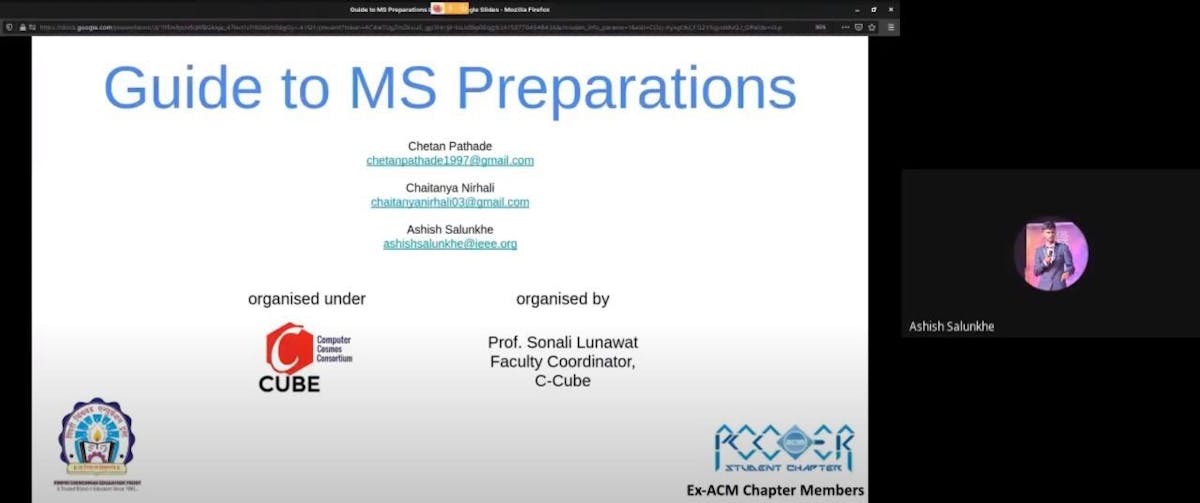 Session on Guide to MS Preparations - June 2020
